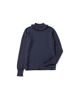 Cotton cashmere turtle sweater