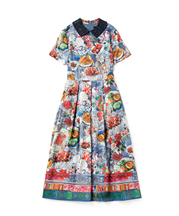 Art in bloom Day dress