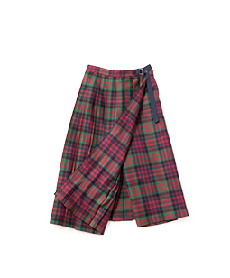 Tartan check wrapped pants