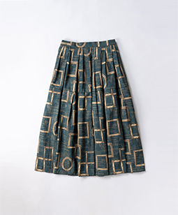 Eternal Frames tiered tuck skirt