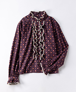 Clio frill-trim blouse