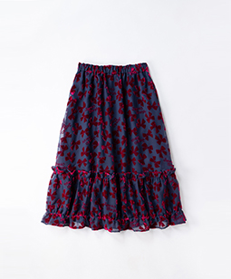 Winter ribbons fluffy skirt