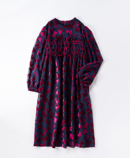 Winter ribbons smocking dress