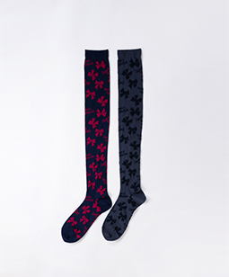 Winter ribbons over-knee socks