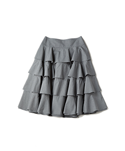 Cotton typewriter dirndl skirt