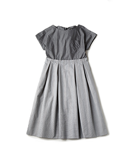 Chambray poplin tablier dress