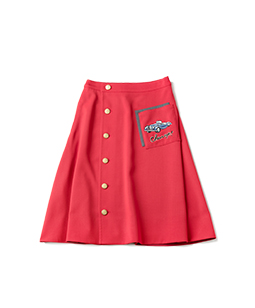 The good old car EMB pocket skirt