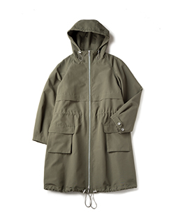 High-count weather field coat