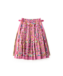 The Dressmaker check tuck skirt