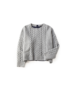 Alan knit cotton shaggy sweater