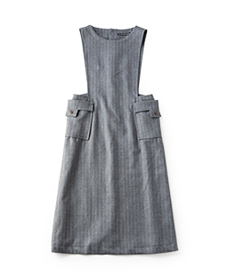 British wool apron dress