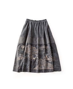 British countryside cocoon skirt