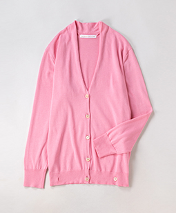 LS cotton two-way cardigan