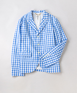 Ripple gingham check jacket