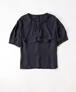 Vintage bib collar blouse