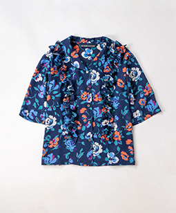 Lampshade flowers blouse