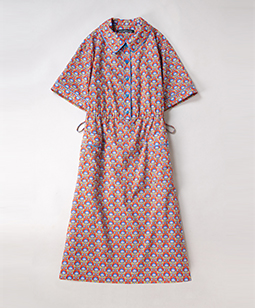 PEACOCK POSY shirt dress