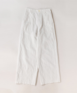 Cotton linen denim work pants