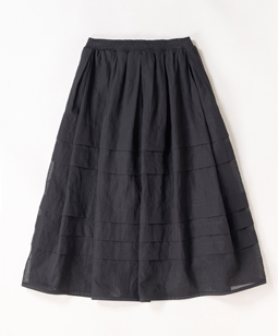 Sheer pique voile dress skirt