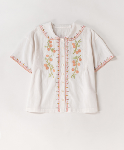 Vintage cherries blouse