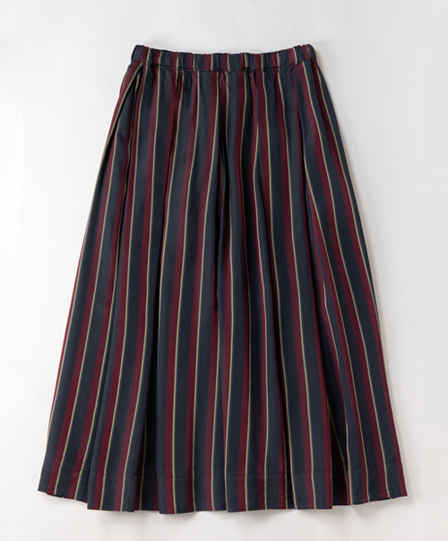 Regimental stripe peasant skirt
