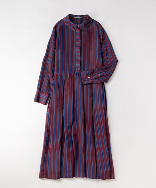 Regimental stripe shirt dress