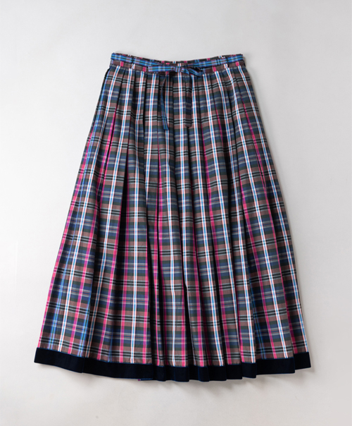 Memory check peasant skirt