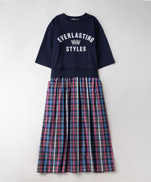Memory check collaboration dress