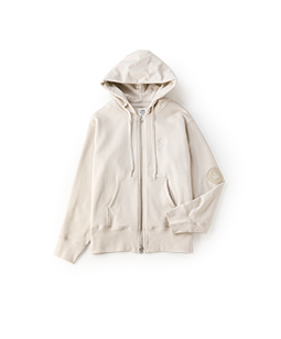 Cotton nylon fleece hoodie