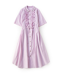 Washer stripe shirt dress