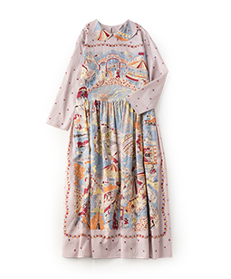 La fête foraine round collar dress