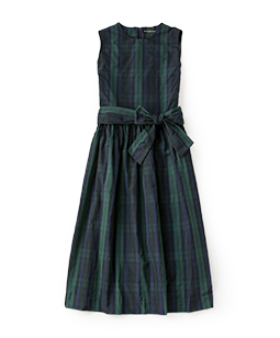 Memorial check sleeveless dress