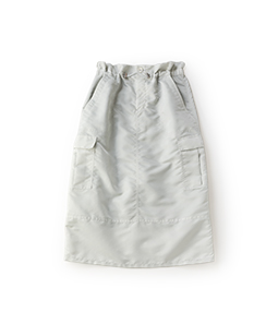 Nylon twill military skirt