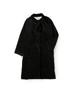 Cotton rayon velvet Kiki coat