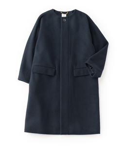 Super melton cocoon coat