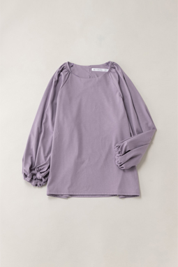 Puffy sleeve pullover