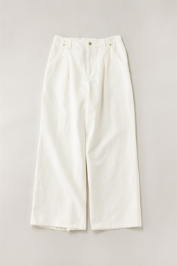 Cotton linen denim baggy pants