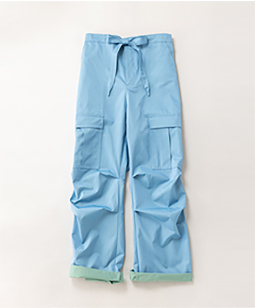 Chambray twill cargo pants