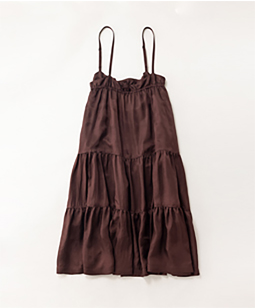 Vintage twill strap skirt