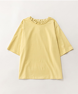 Organdy frill collar pullover