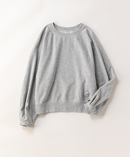 Soft fleece puffy sleeve sweatshirt