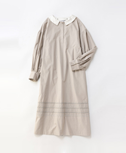 Compact cloth tablier dress