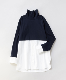 Crumple collar pullover