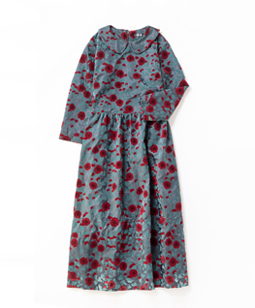 Winter daisy cocoon dress