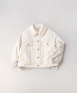 Denim＆nylon twill blouson