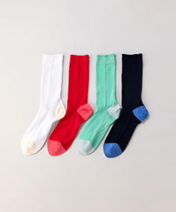 Small eyelet crew-socks