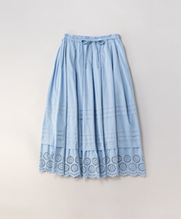 Vintage lace trim skirt