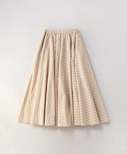 Old England stripe fluffy skirt