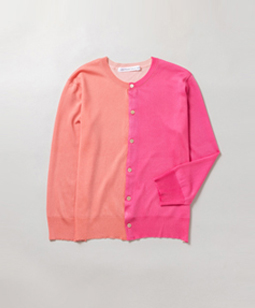 Bright yarn color palette cardigan 