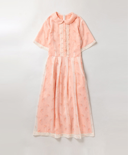 Sheer flowers day dress